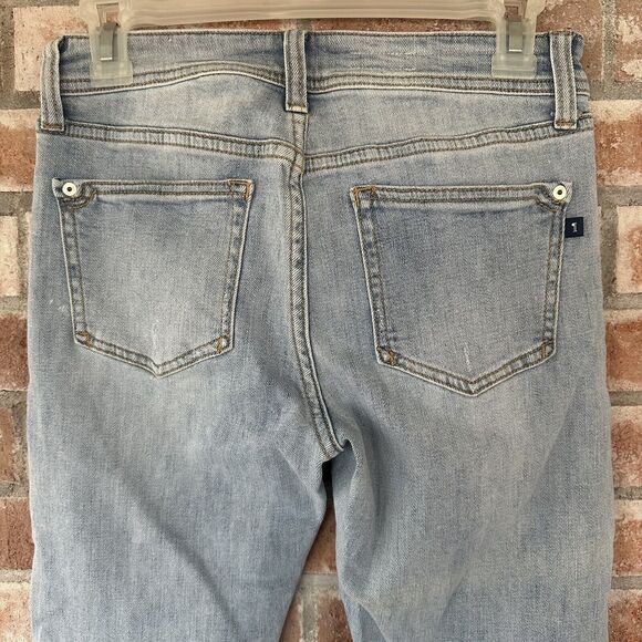 Pilcro by Anthropologie Distressed Slim Boyfriend Crop Jeans Size 26 - Picture 5 of 8